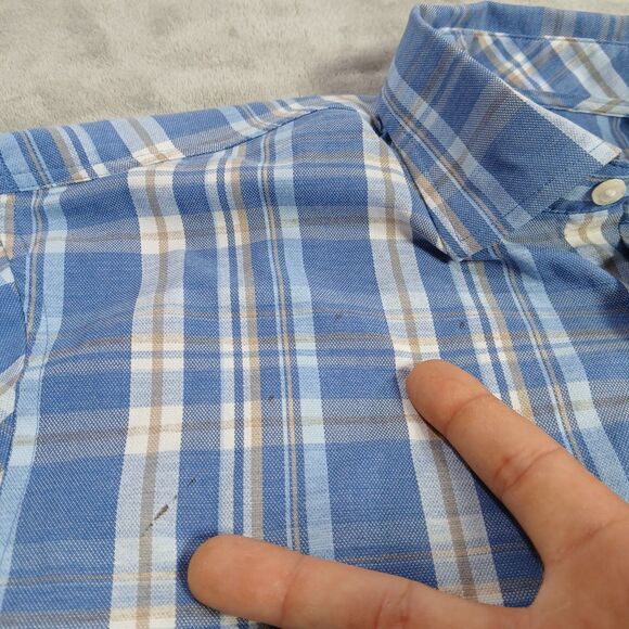 Johnnie O Button Up Shirt Lot (2) Mens M Plaid Check Performance Preppy Classic - Picture 8 of 14